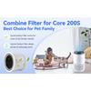 1Pcs/2pcs Replacement Filter Compatible with LEVOIT Core 200S Smart WiFi Air Purifier, Fit for Levoit Core 200s Replacement Filt