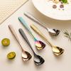 Stainless Steel Hammered Texture Spoon Non-slip Grip Soup Ladle Multifunctional Kitchen Spoon for Restaurant Home Dining