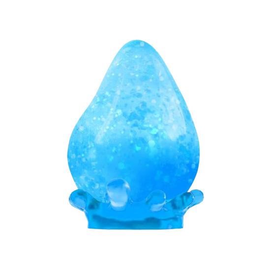 Glitter Waterdrop Stress Relief Toy Anxiety Reduction Water Drop Shape Sensory Toy with Sequins Inside Portable Decompression Stress Ball