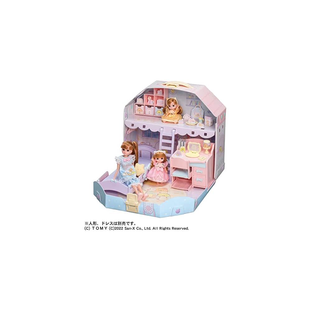 Takara Tomy Licca-chan Sumikko Gurashi Doll Room Playset with Accessories for Ages 3 and Up