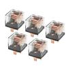 A ABSOPRO Waterproof Relay DC 5 Pin Relay Charging Case Universal Car Durable Plastic Transparent 5pcs 24V