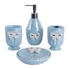 Bågformad Par Munsköljkopp Set Hotell Tvättset Tvåldispenser Tvålfat Keramiskt Badrumskit Nordiska Hem Badrumstillbehör Set