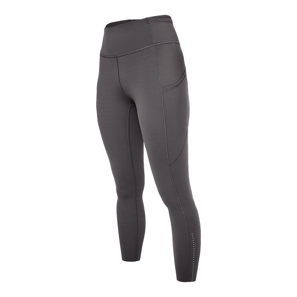 Women's High Waist Tummy Control Yoga Pants with Pockets - Tight Fit for Running, Cycling, and Outdoor Activities.
