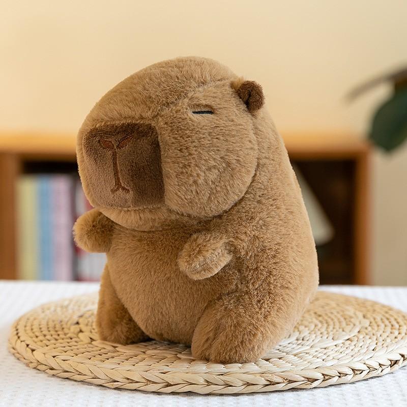 Premium Eight-inch Machine Doll Plush Toy Wedding Throwing and Pushing Event Gift Capybar Doll