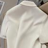 Summer Shorts Sleeve Women's Jacket Korean  Notched Neck Office Work Blazer for Women Casual Simple Suit Jackets
