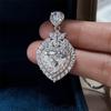 5 Carat D Color Heart-Shaped Moissanite Pendant - Luxury European & American Style