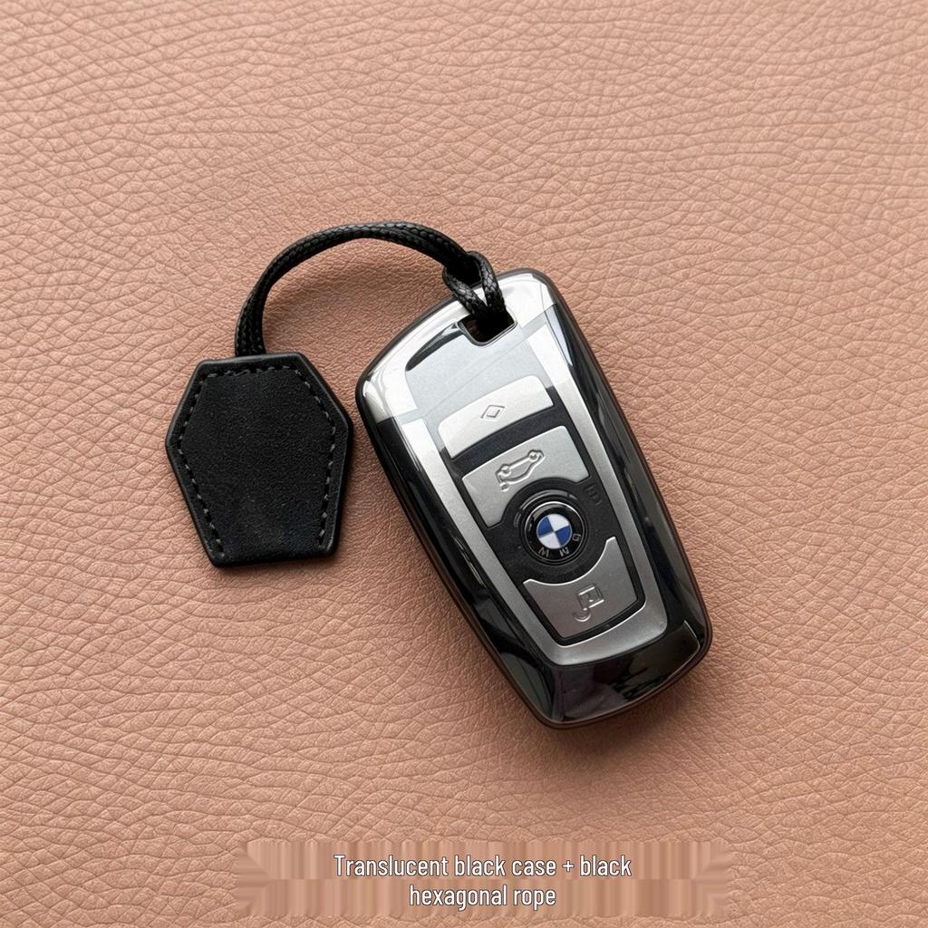 Compatible with BMW Key Case: 3 Series GT, 320Li, 5 Series, 4 Series, 1 Series, 2 Series, and X3 Old Model - High-End Buckle for Men