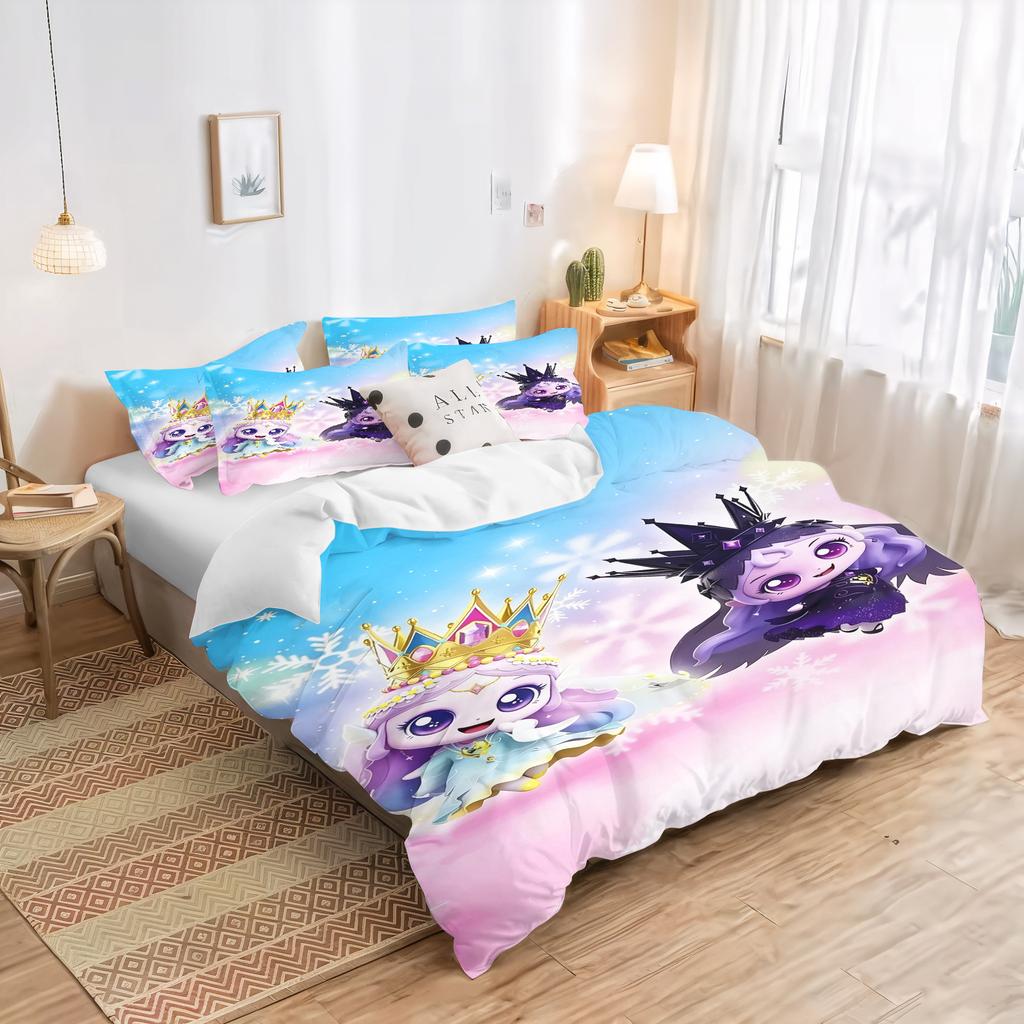 Cute Girls Magical Moco Duvet Quilt Cover Cartoon Anime Children Printed King Size Set Queen Twin Bedding