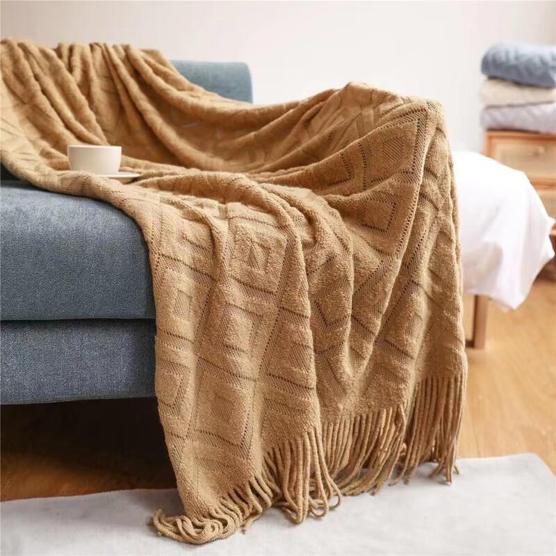 Duoshu Jacquard Knitted Throw Blanket