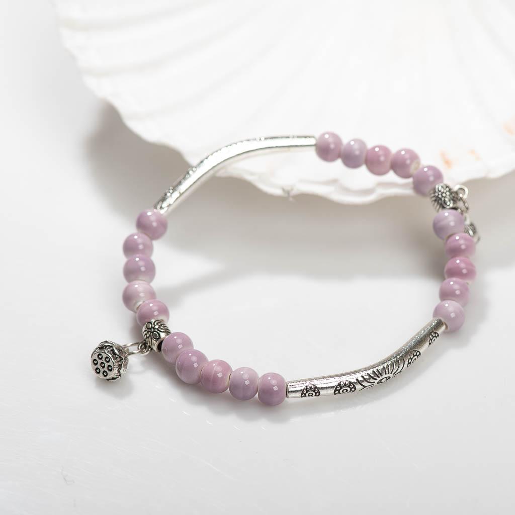 Women's Ceramic hand made DIY Bracelets Artware Retro bracelet for woman girl gift Fashion Jewelery #1555