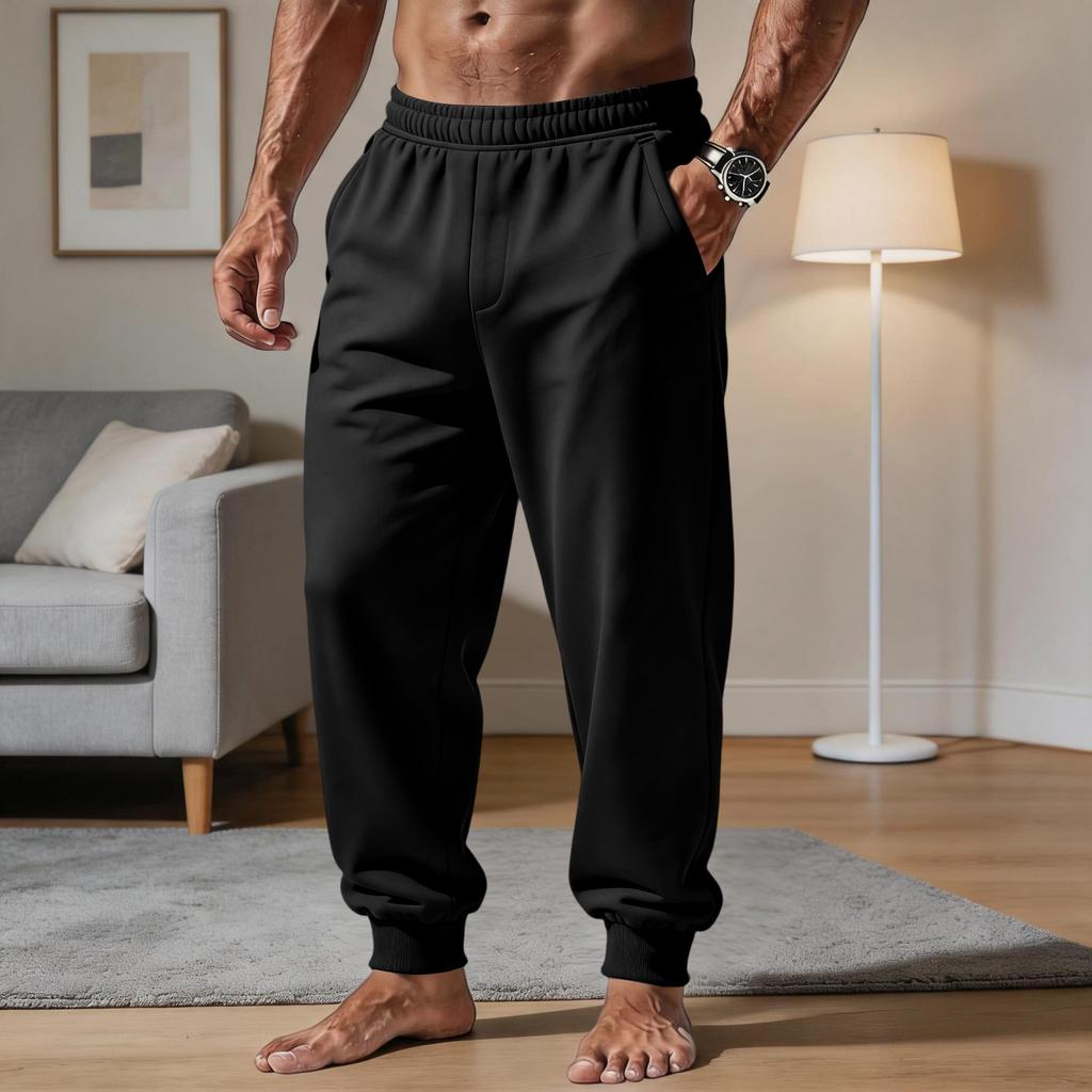 Herren Freizeithose mit lockerem Schnitt und elastischem Bund für täglichen Komfort