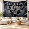 Las Vegas Raiders Wandteppich, Wandbehang aus weichem Stoff, Dekorative Kulisse für Schlafzimmer Heimwandkunst