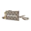 Gucci Kartenhalter x Balenciaga Kooperationsmodell, neuer Lesebrillen-Logo-Riemen, Canvas-Patchwork-Lederhalter, Halter, Umhänge-Crossbody-Tasche, Halsketten-Tasche