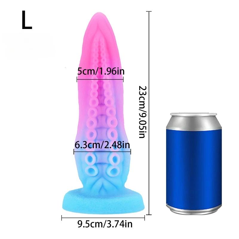 Colored Tentacle Anal Plug Large Anal Dildo Suction Cup Big Butt Plugs Female Masturbator Anal Dilator Men Women Toys For Adults