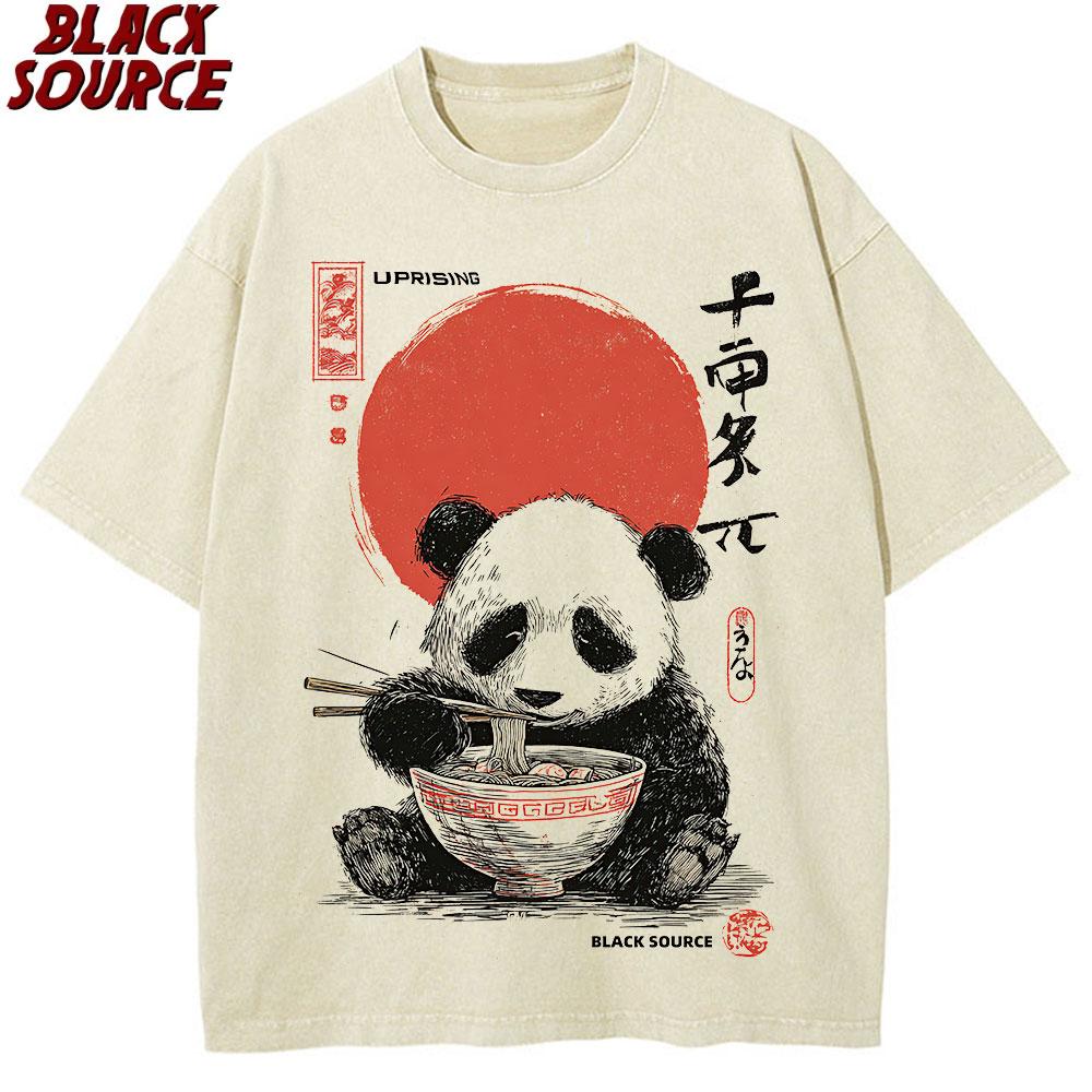 

t Panda Enjoying Time T Shirts Men Women Short Sleeve Oversize T Shirt Loose Summer Tee Clothes Casual Fashion Tops S