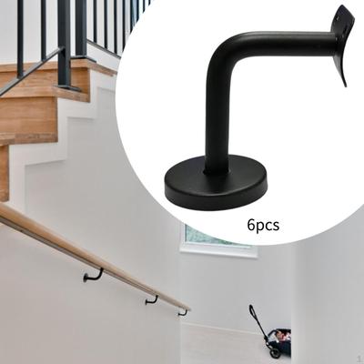 6 Pièces Supports de Main Courante en Acier Inoxydable Support de Main Courante Robuste Support d'Escalier Solide pour