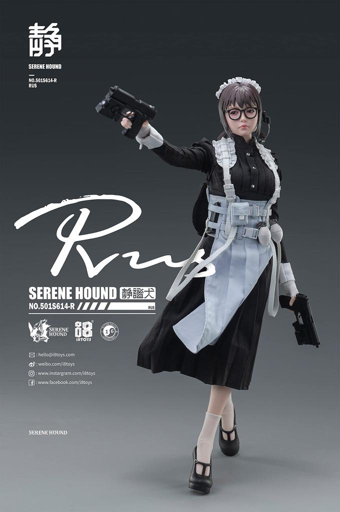 I8TOYS SERENE HOUND Series 501S614 R Cerberus Maid Corps Ross 1/6 Scale PVC & Silicone & Metal Pre-painted Movable Figure
