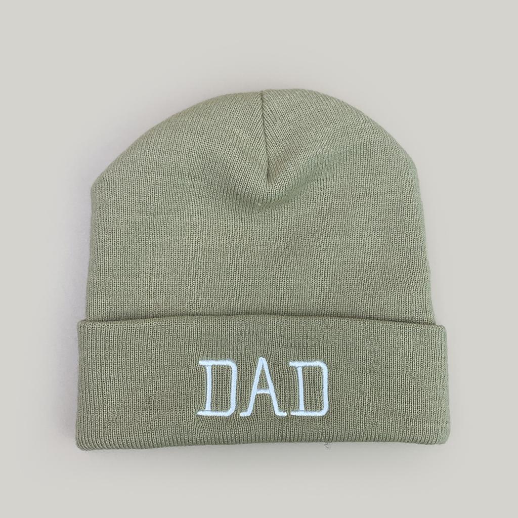 Autumn And Winter Simple Curling Embroidery Parents Letter Knitted Hat Men And Women Warm Personality Casual Pullover Hat