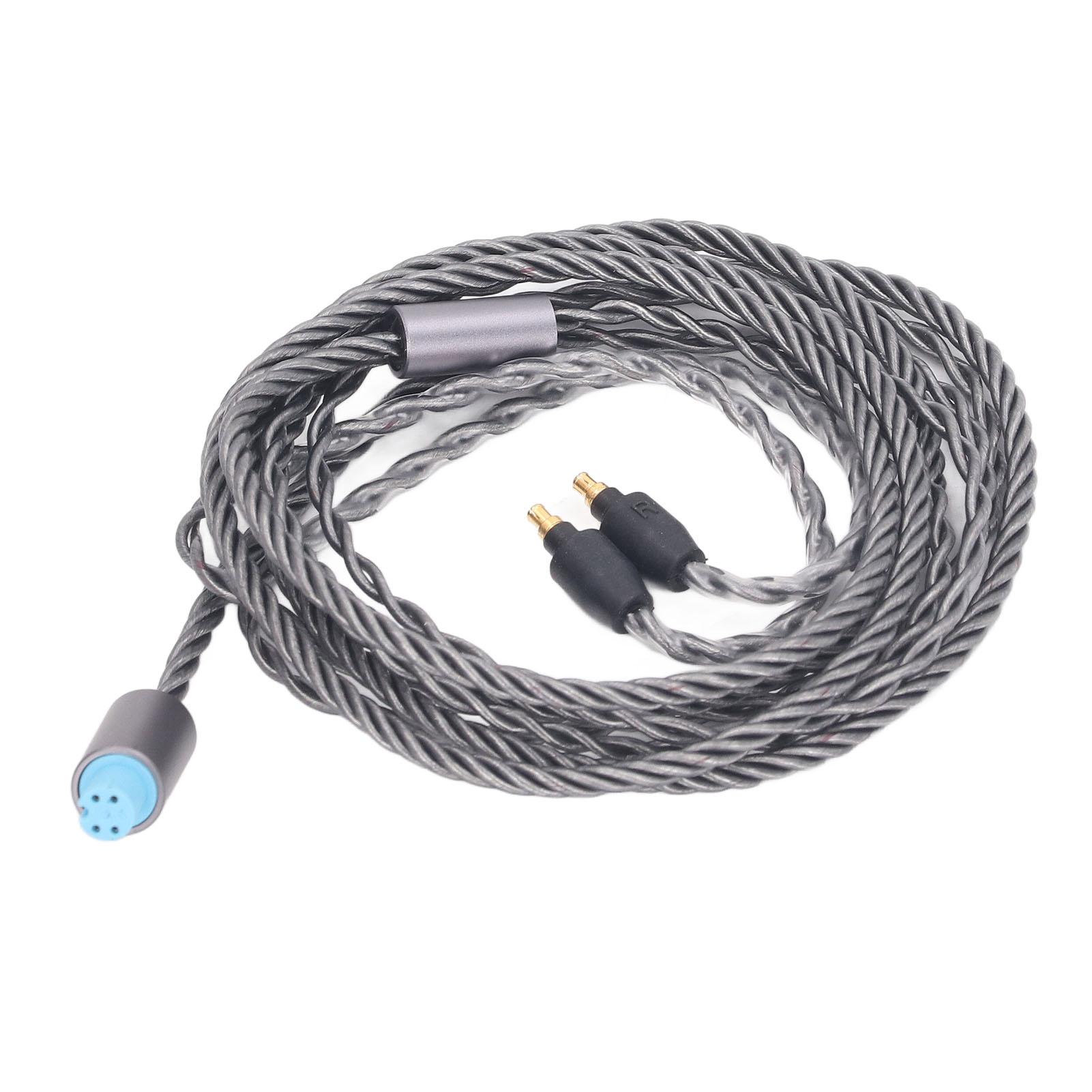 

Запасной кабель для улучшения звука, 4-жильный посеребренный медный с разъемом 3,5 мм, 2,5 мм, 4,4 мм для