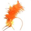 Women's 1920s Feather Fascinator Headband, Fascinators Hat for Women Tea Party Flower Headpiece Gatsby Derby Hat