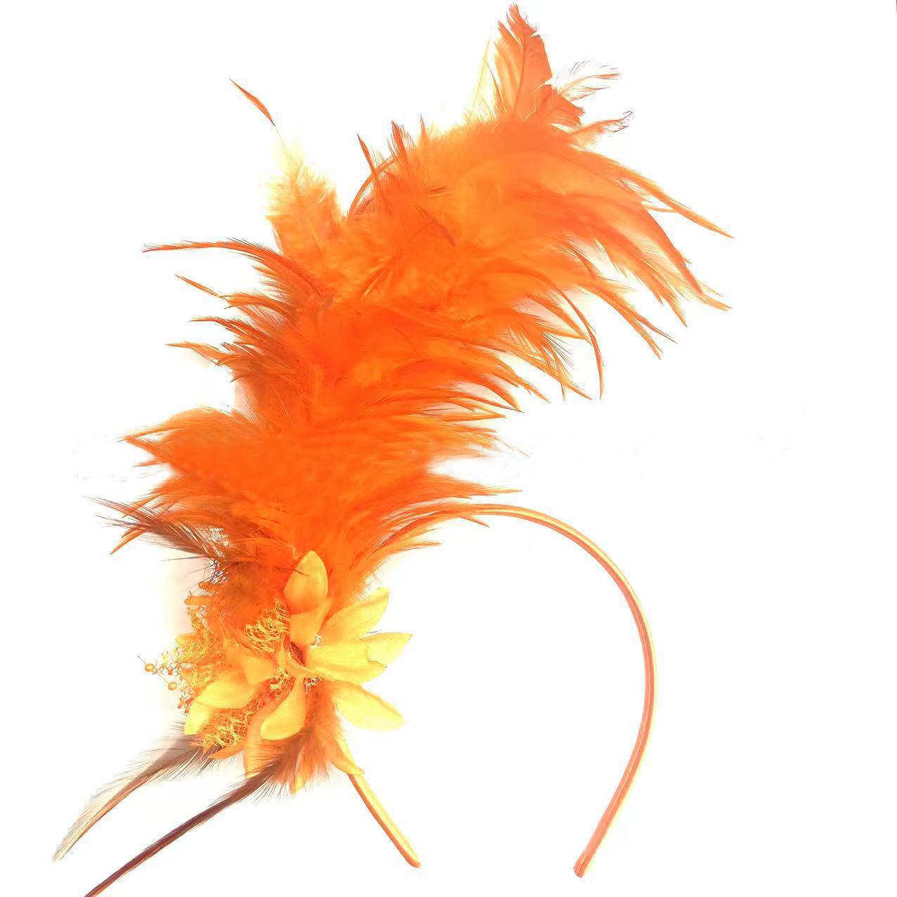 Women s 1920s Feather Fascinator Headband, Fascinators Hat for Women Tea Party Flower Headpiece Gatsby Derby Hat