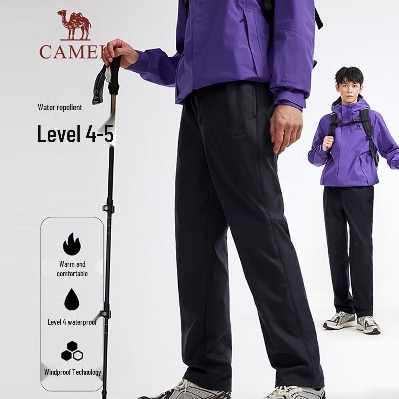 CAMEL Men s Fleece Lined Windproof Stretch Hiking Pants 2XL