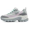Hi-Ryze Cream Color Block Thick Sole Height Increasing Low Top Casual Shoes Women Sneaker Light-Green 177233-GYLV
