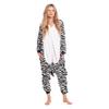 Piżama damska kombinezon kigurumi onesie strój zebra biało czarna 175-185 xl
