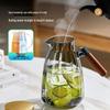 YIHUTEA Heat-Resistant Borosilicate Glass Pitcher with Spout Filter