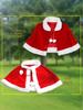 Sciarpa e Mantello Performance di Babbo Natale - Costume da Gioco di Ruolo Natalizio per Adulti e Bambini