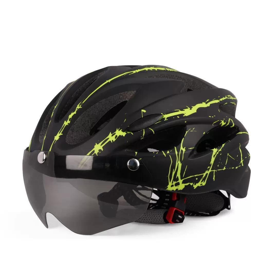 Magnetic Protective Goggles for Cycling, Thor Lightning Cycling Helmet for Road and Mountain Bikes, Unisex Goggles, Delivery Helmet