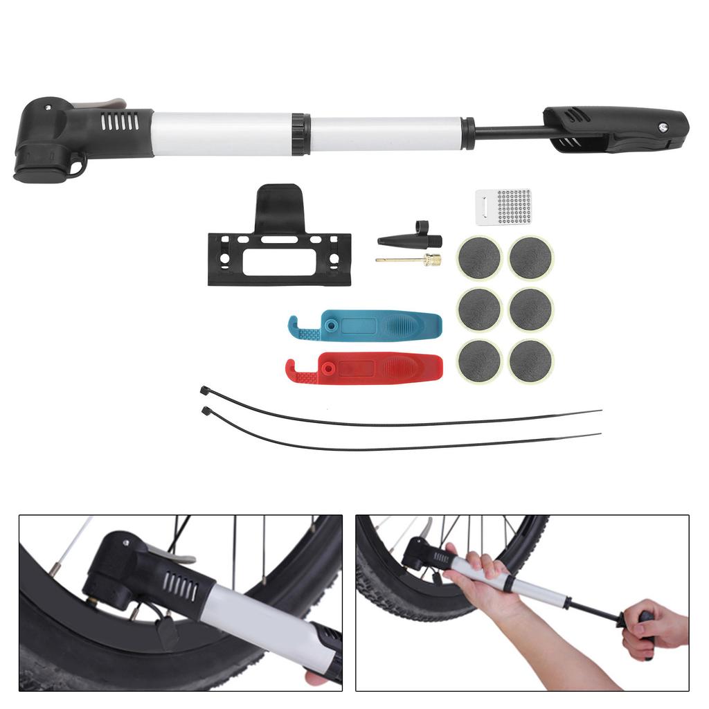 DUUTI Bike Tire Repair Inflate Tool Kit with Patch Stainless Steel File Inflatable Needle