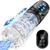 Automatic Sucking Licking Male Masturbator 7 Thrusting Rotation LCD Vacuum Penis Pump Real Pocket Pussy Stroker Blowjob Sex Toys