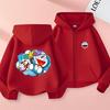 Doraemon POKAN Print Casual Loose Hoodie for Men, Women & Children - Spring/Autumn