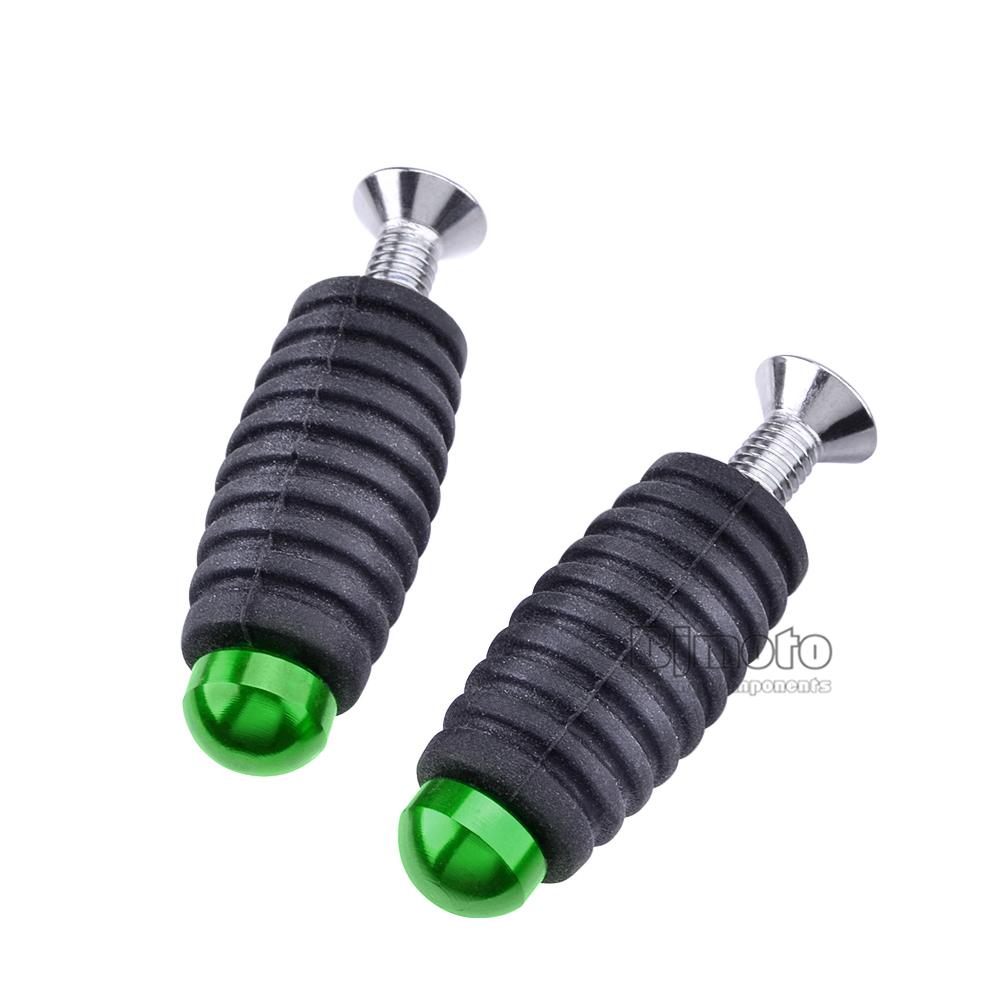 6MM Racing Brake Lever Toe CNC Peg Gear Shift Toepeg Pedals Adapter for Kawasaki Ninja 250 300 Ninja400 Z750 Z800 Z900 Z650