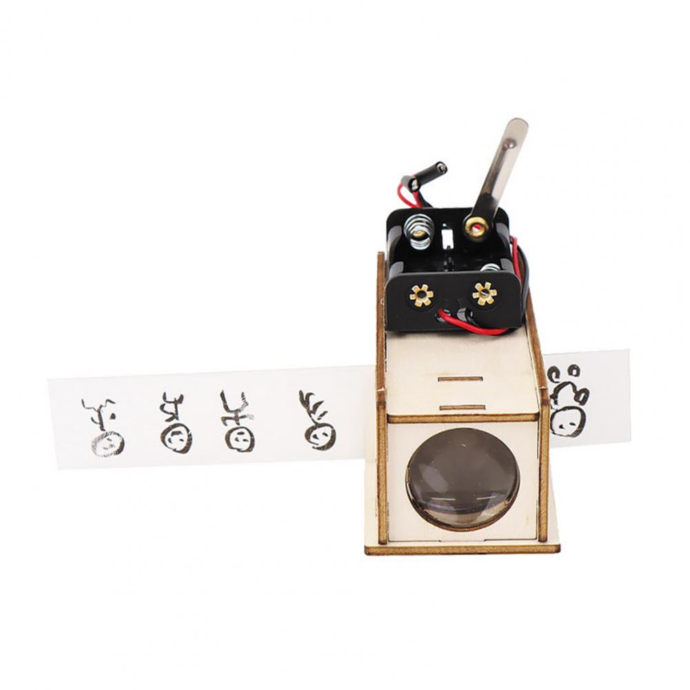 Children Toy Slide Projector Educational Toy DIY Slide Projector Model Kid Elementary Students Science Experiment Equipment