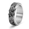 Devil's Eye Rotatable Stainless Steel Ring - Men's European & American Fashion Niche