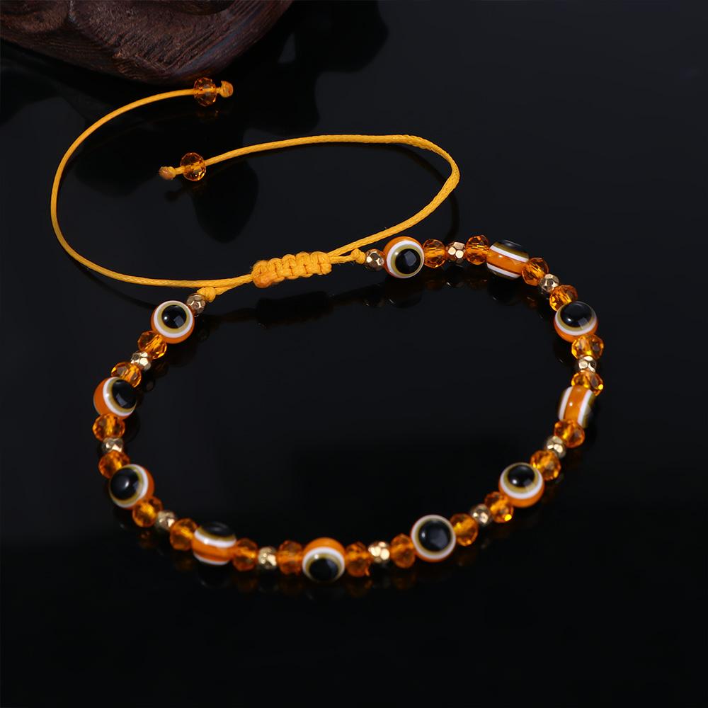 Day Gift Unisex Female Bracelet Crystal Bead Bracelet Fashion Jewelry Demon Eye Bracelet