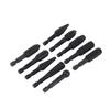 10-Piece Hex Shank Rotary File Set: Steel Files, Woodworking Tools for Sanding, Polishing, Deburring, and Hole Enlargement