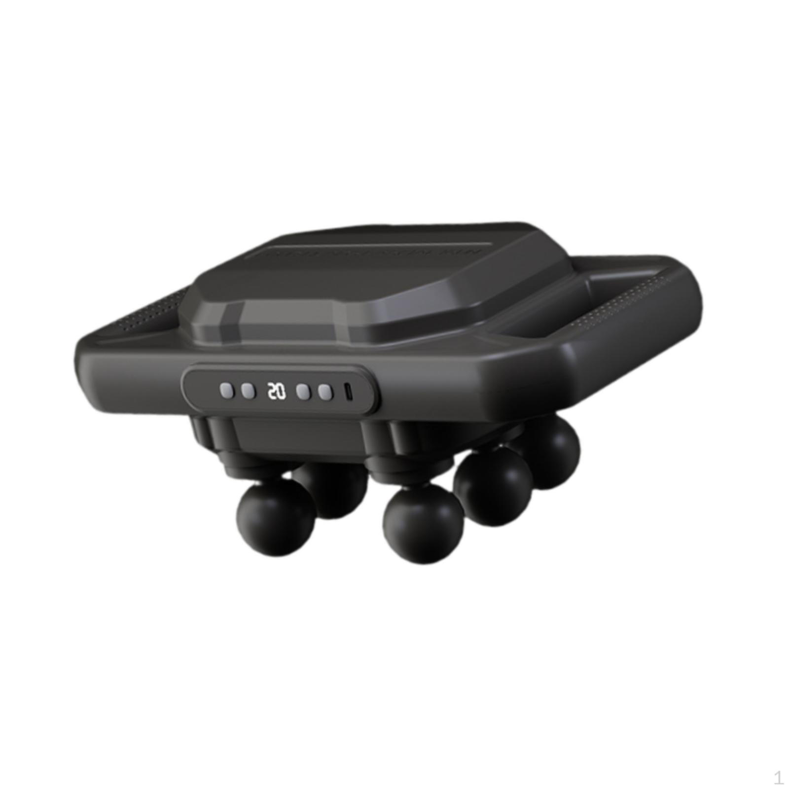 

Ручной массажер для фасциального массажа с 6 головками для ног и шеи чёрный