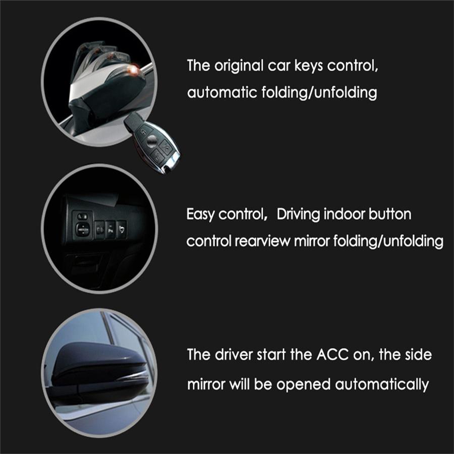 Universal Car Side Mirror Smart Auto Folding System Automatic  Folding/Unfloding Kit Universal Car Styling Car Accessories