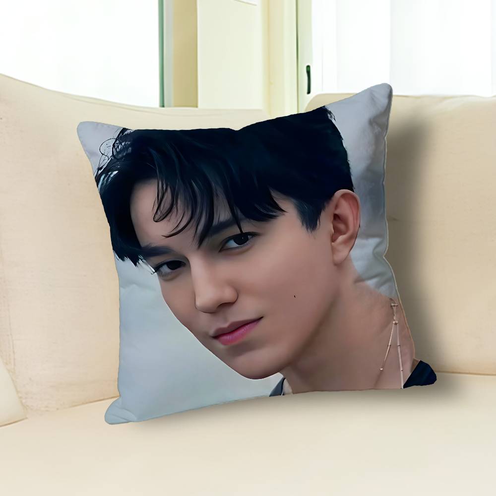 Singer D-Dimash K-Kudaibergens Celebrity Merchandise All-Match Printed Pillow Case Sofa Car Office Room Decoration Protector