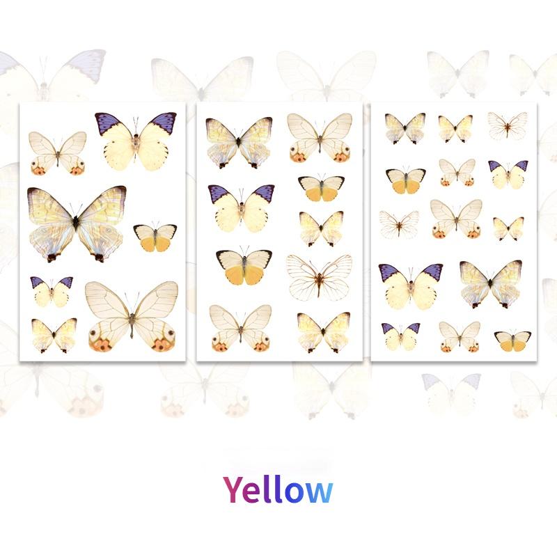 2Bag Butterfly Series Daily Deco Washi Diary Stickers Scrapbook Journal Doodling Stationery Hand Account