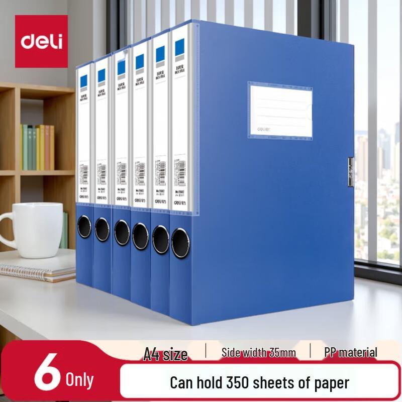 Deli A4 Plastic Document File Boxes