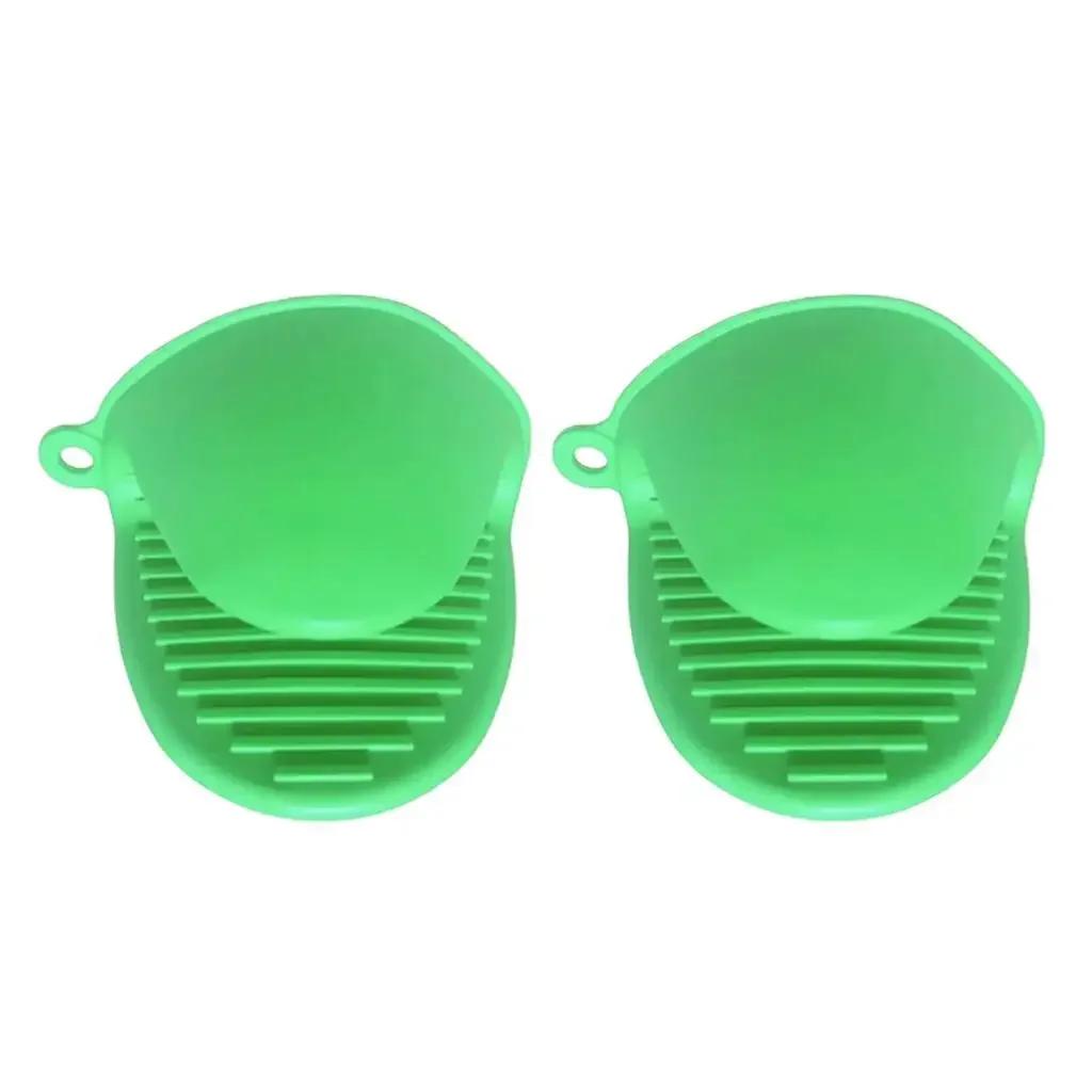 2Pcs Silicone Cooking Pinch Grips Oven Mitts Potholder Mini Oven Gloves For Kitchen Cooking Baking Air Fryers Microwaves Bbqs Quality