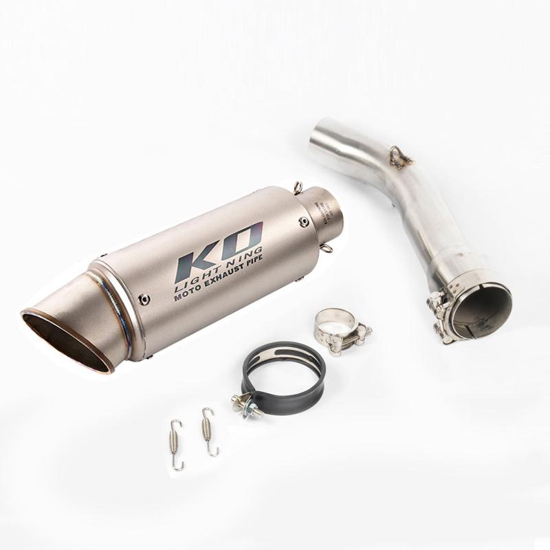 FZ1 Motorcycle Exhaust System Escape Muffler Pipe Silencer Connector Section Pipe for Yamaha FZ1