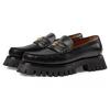 Loafers Men's Low Top Black 669819 17X10 1060