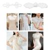 Chinese Traditional Button Sewing Crafted Buttons Sew On for Handcraft Cheongsam Embellishment White