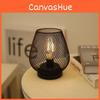 Warm White Iron Led Lantern Bedside Lamp Ideal For Study And Living Room Lighting
