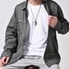 1Pc Jewelry European and American Retro Style Prayer Hand Stainless Steel Cross Necklace Personalized Niche Pendant